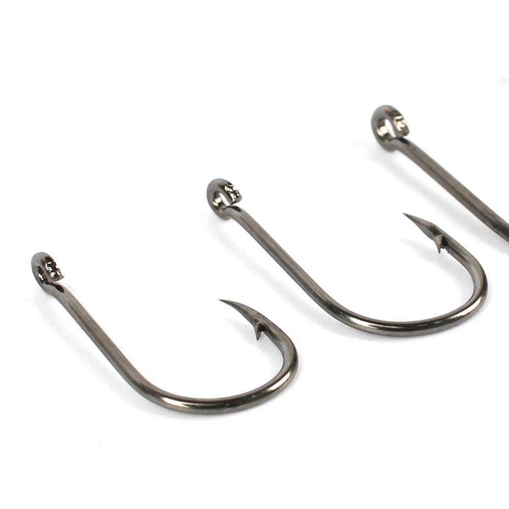 1000Pcs Size 3-12 Fishing Fixed Hooks Durable Barbed Fishing Hooks  for Saltwater Freshwater