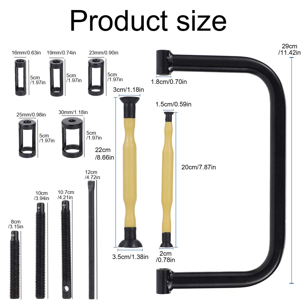 Automobile Engine Valve Spring Compression And Removal Tool Set Multi-Specification Adapter  Extension Screw Grinding Tool