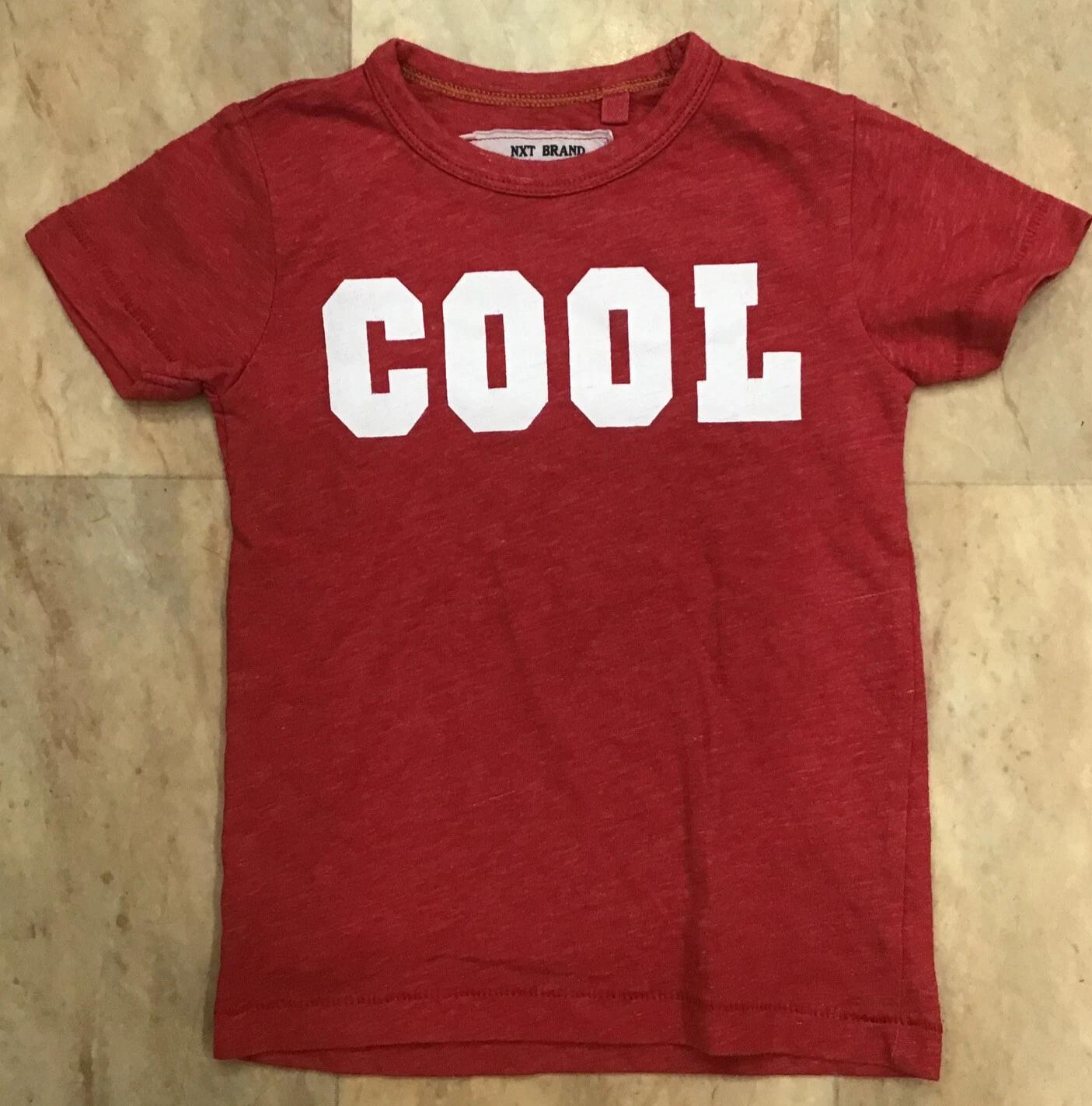 

Baby Boys Next Red Short Sleeve Top T-shirt Writing Print, Age 18 - 24 Months 120