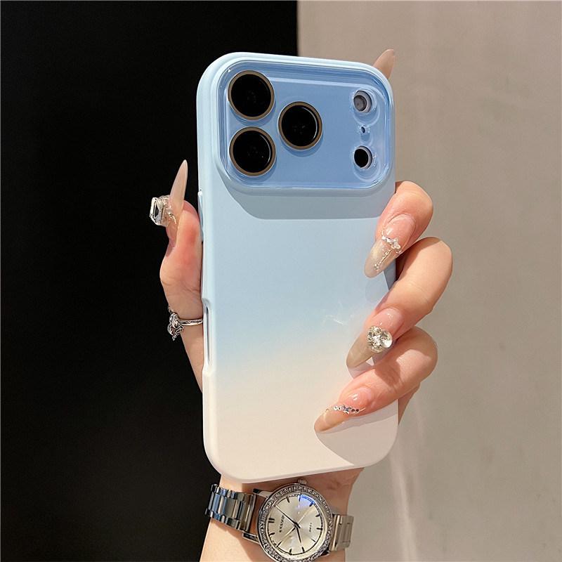 iPhone 17 Pro Max Liquid Silicone Gradient Case with 16-Lens Film Cover