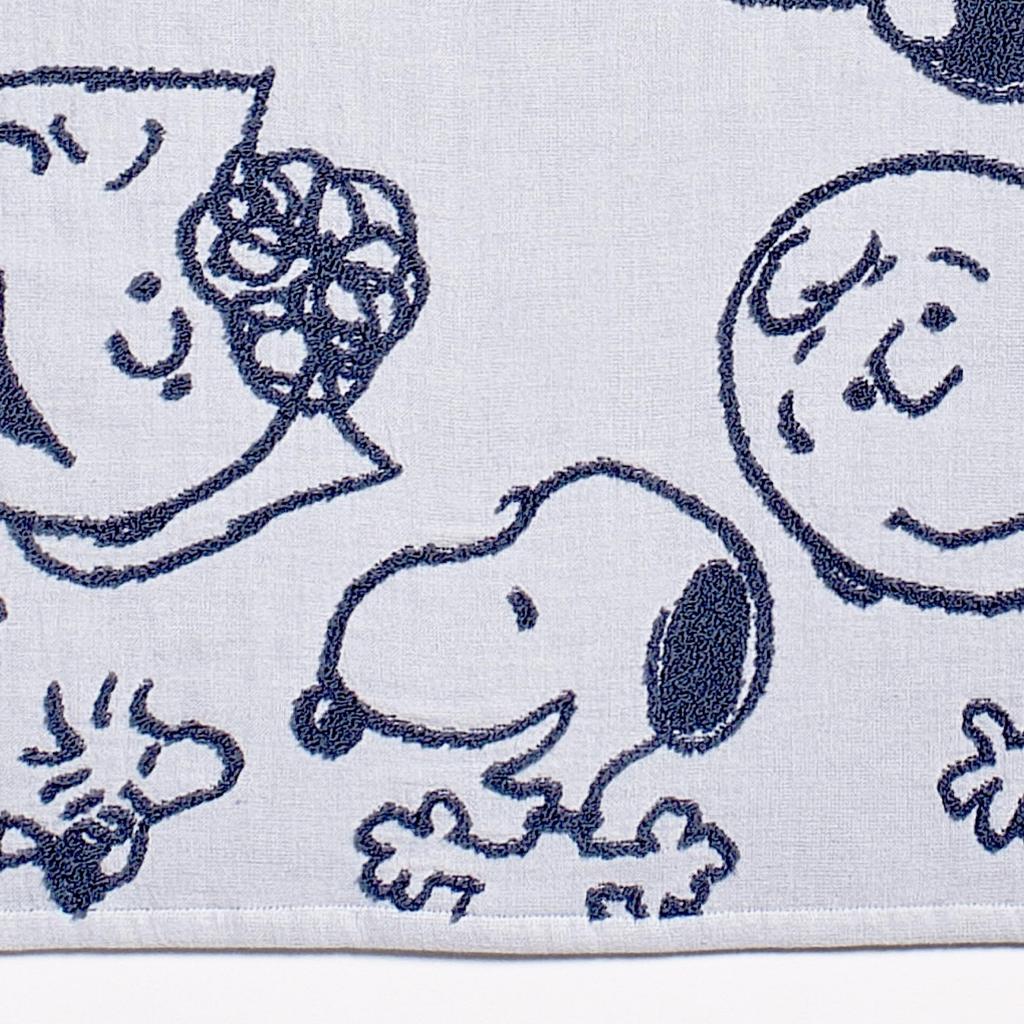 Nishikawa Snoopy Bath Towel 60X120cm Washable Cotton Soft with Untwisted Yarn Gauze Fabric Untwisted Yarn Pile Friends PEANUTS GANG Made In Japan
