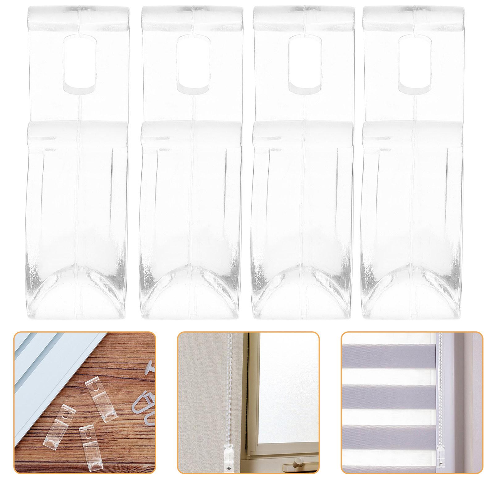 

4Pcs Roller Shade Chain Hook Elegant Minimalist Curtain Positioning Hook for Roman Vertical Shutters Blind Cord Holder Clip other
