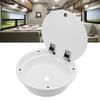 430mmx140mm/16.93x5.51in RV Kitchen Sink Round White Acrylic Hand Wash Basin Sink with Lid for Carav