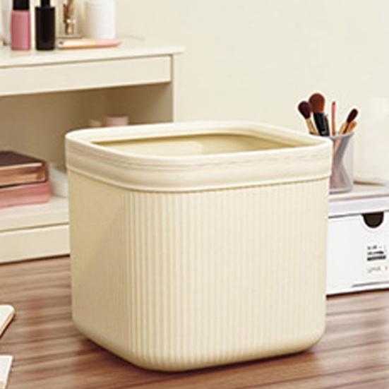 Garbage Can Plastic Desktop Trash Bin Large Capacity Wear-Resistant Trash Can for Office Bathroom Kitchen