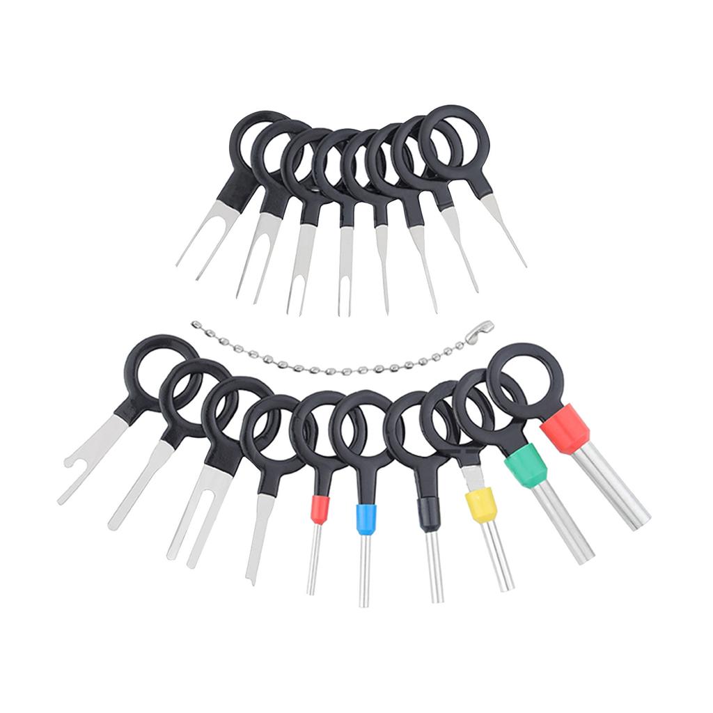 Auto Electrical Wiring Crimp Connector Pin Extractor Puller Terminals Removal Key Tools Set For Car Remover Key Tools Set For Most Connector Terminal