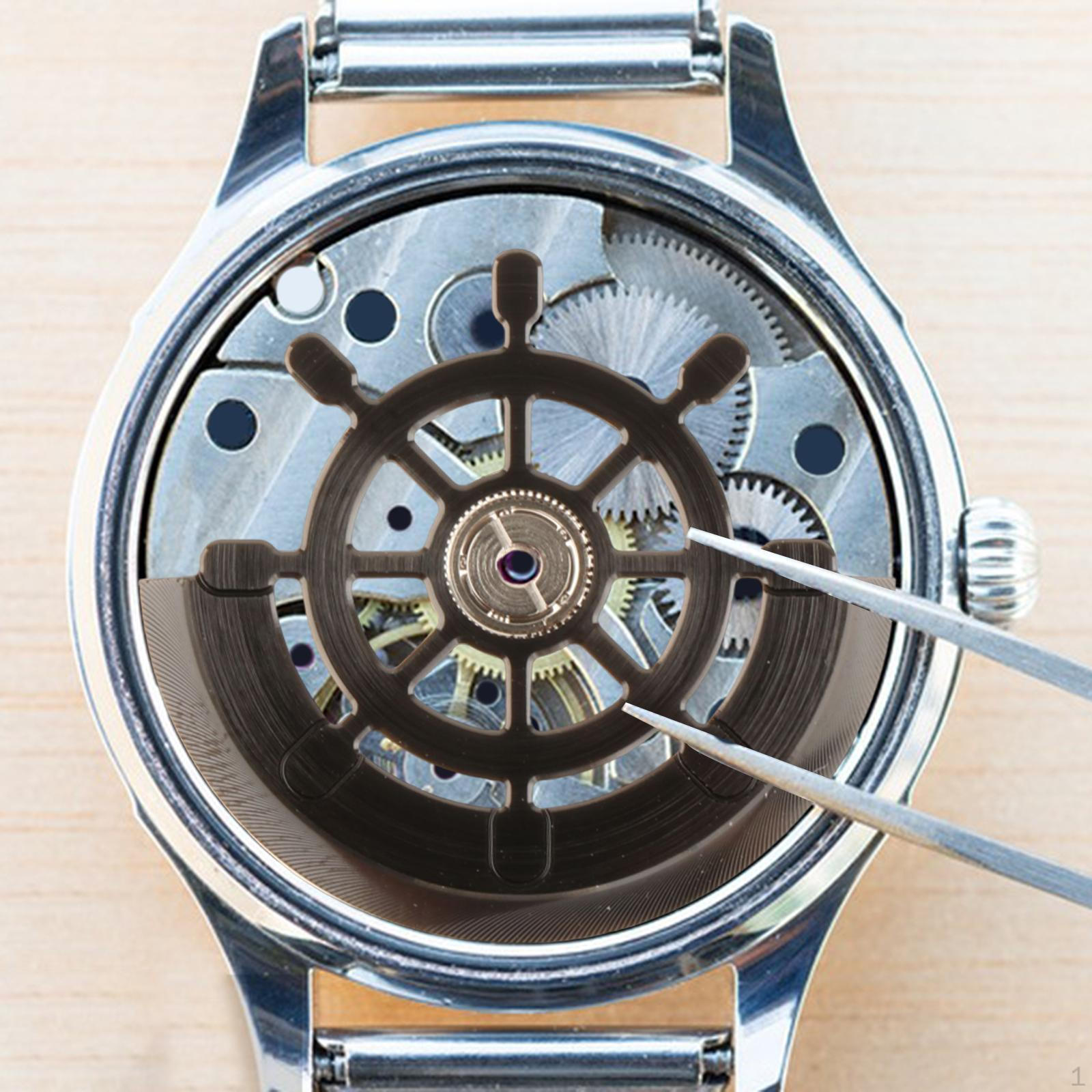 

Автоматический роторный компонент для ремонта механических часов чёрный