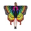 Womens Butterfly Cape Wing Fancy Dress for Party Cosplays Butterfly Wing Costume, Rainbow Butterfly Shawl Wing Cloak