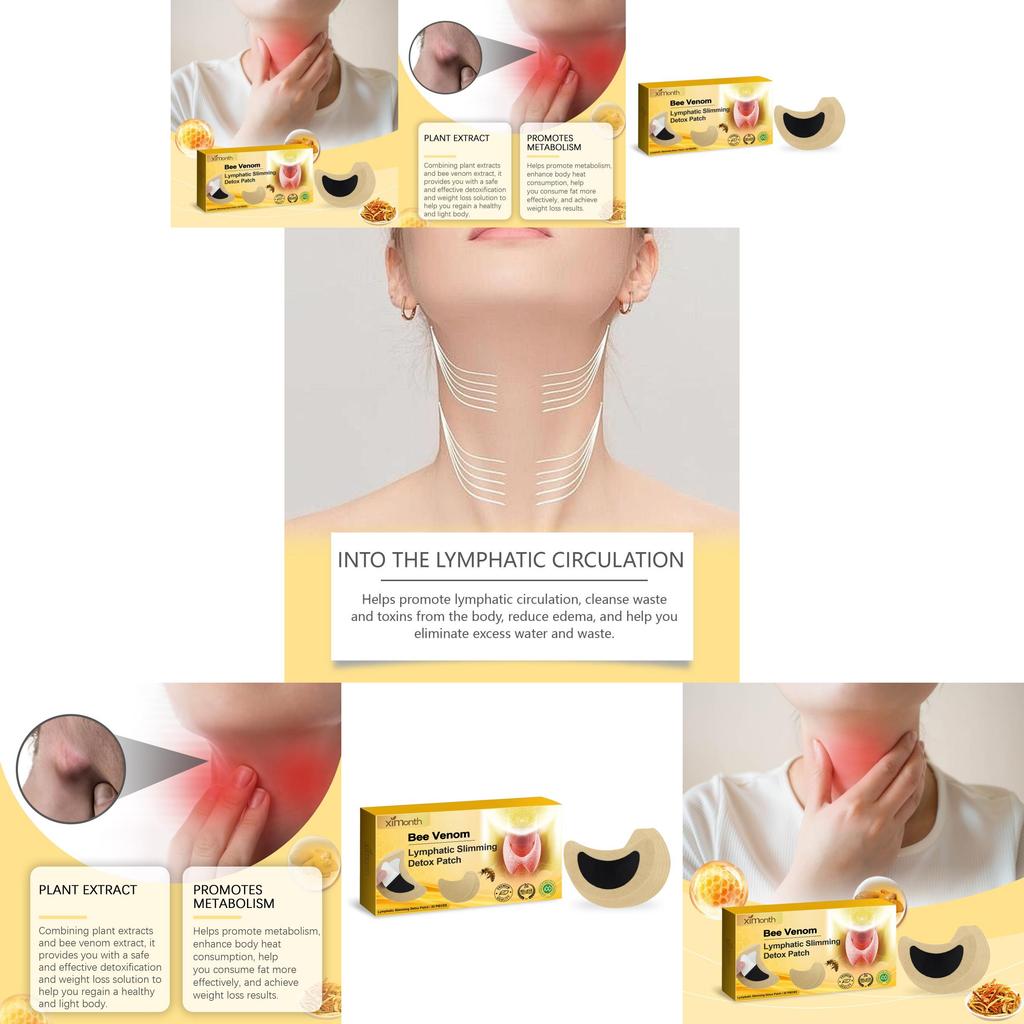 Ximonth Bee Venom Lymphatic Body Patches For Slimming And Firming 20 Pieces Pack