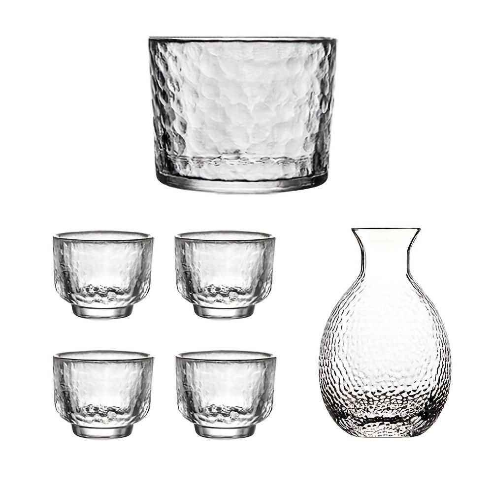 

Набор японского сакэ, включающий 1 горшок для сакэ, 4 чашки для сакэ и 1 чашу, бутылка токкури, чашки очоко, графин, набор графинов, стеклянные подарки для вечеринки любителей саки