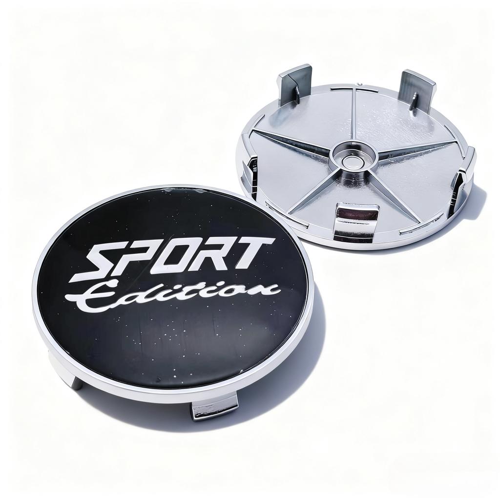4pcs Sport Edition Logo Badge Emblem Car Wheel Center Caps 68MM Clips 63MM Wheels Hub Cap Rim Hubcaps Dust Cover Car Accessories