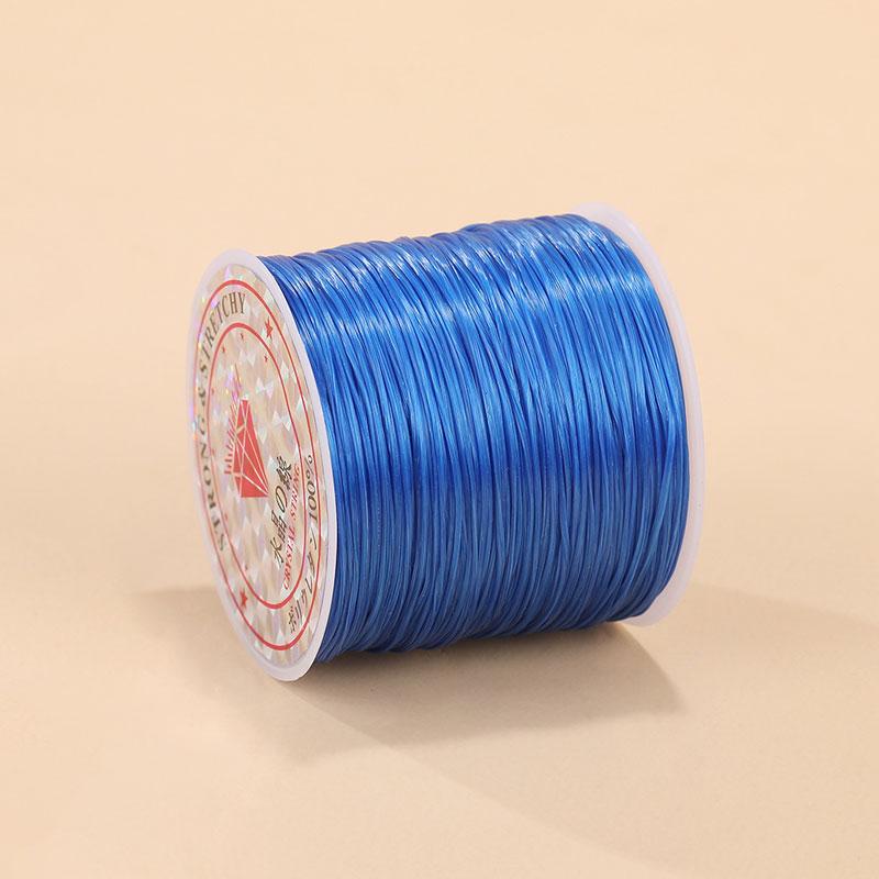1Roll Beading Thread Accessories Flat Elastic Thread Elasticity Spandex DIY 0.8mm Elastic Cord Hand Knitting