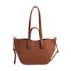 PU Solid Casual Tote Shoulder Bags New Fashion Large Size Personality Tote Bags Mature Elegant Crossbody Bags
