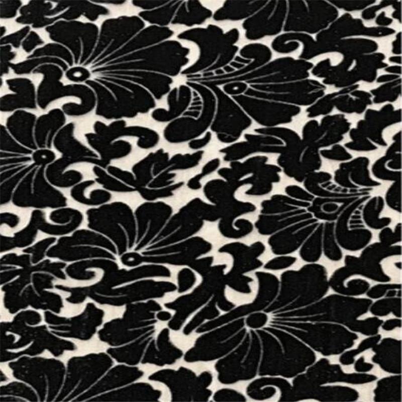 1Meter Leaf Velvet Burnout Fabric Burnout Flannel Lace Velour Nigeria George Fabrics for DIY Sewing Clothing African Dresses