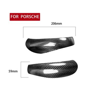 2 Pièces Couvercle de Rétroviseur Extérieur Add-on Capuchon en Fibre de Carbone Adapté pour Porsche 911 (997.1) 2005-2008