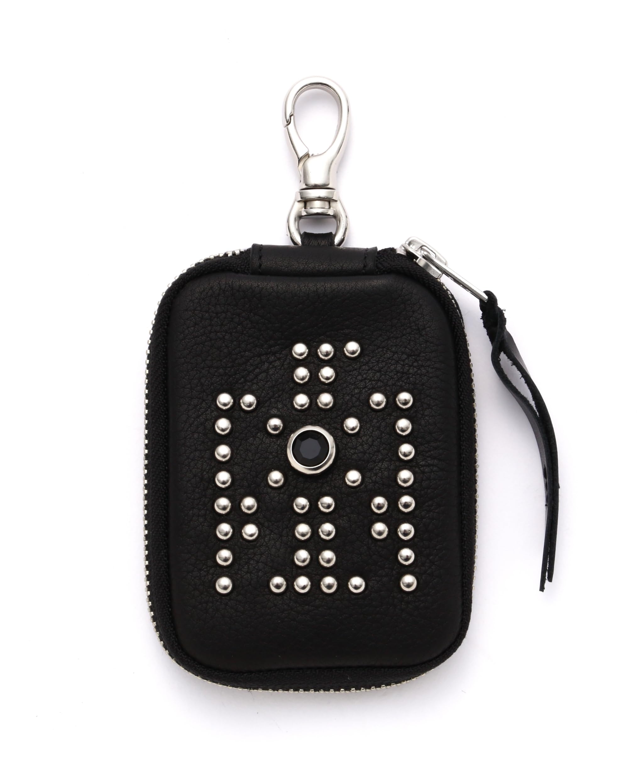 

Schott Eagle Studs Leather Multi-Case, Men s, F 010, Black, 782-4970050