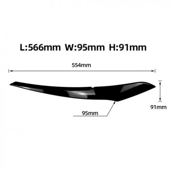 For BMW 1 Series F20 F21 2011-2014 Car Front Headlight Eyelid Eyebrow Lamp Trim