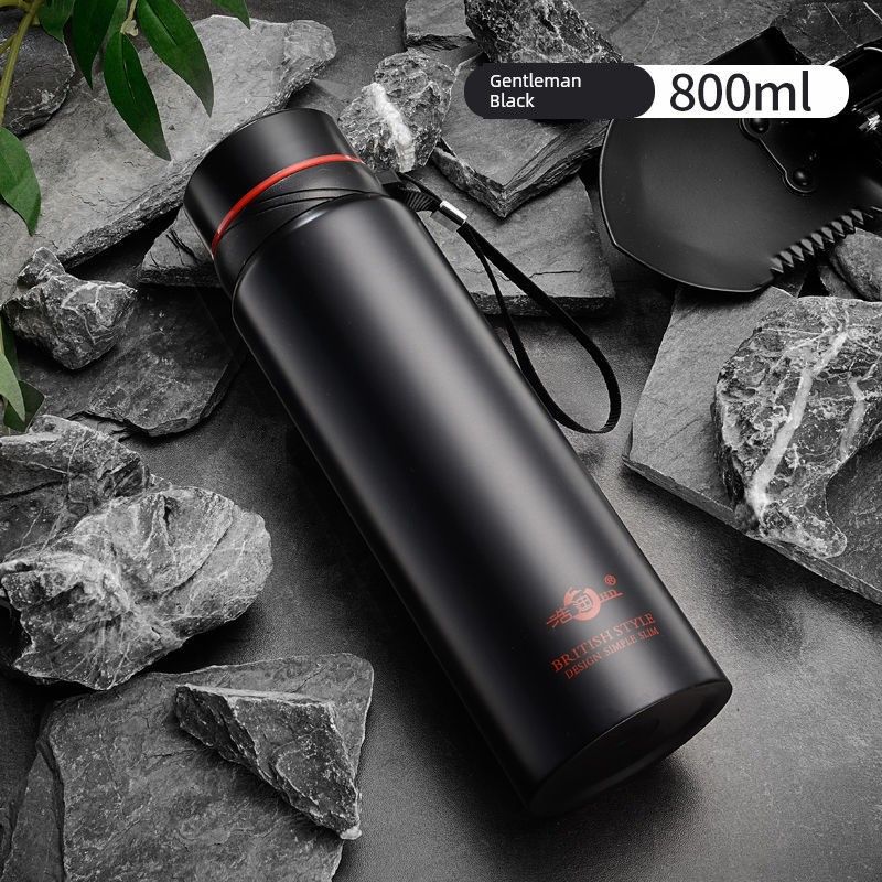 Smart 304 Stainless Steel Large Capacity Vacuum Cup for Male and Female Students Indoor Outdoor Portable Business Tea Making Water Cup