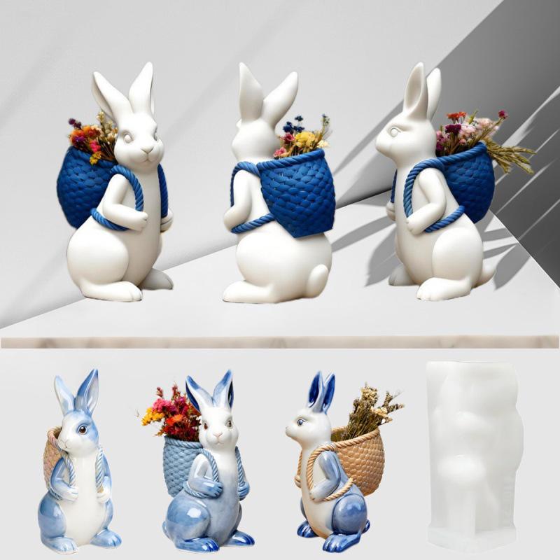Easter Bunny Candle Mold - DIY Resin & Cake Ornament