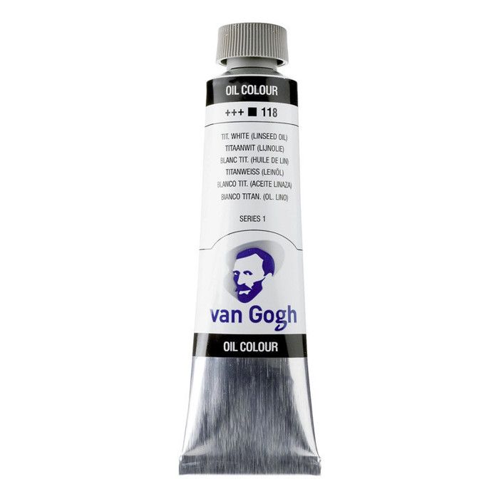 Oil Paint - Titanium White - 118 - Safflower Oil - Van Gogh - 40ml