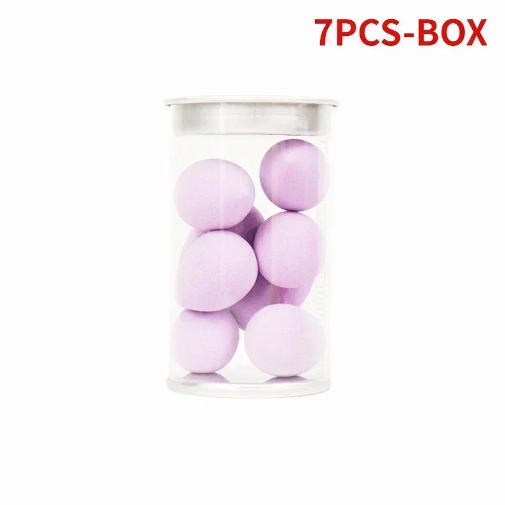 6/7 SZT. Mini Gąbka do Makijażu na Mokro i na Sucho Miękki Puder do Pudru do Cieni do Powiek Korektor Narzędzie do Blendowania Makijażu z Pudełkiem Akcesoria do Makijażu