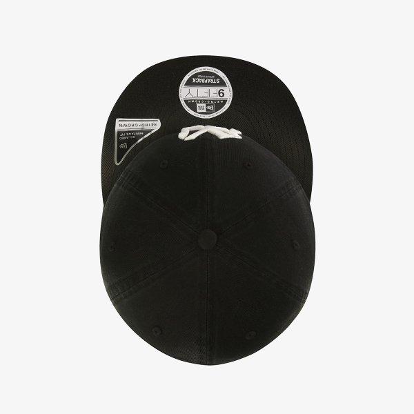 New Era New York Yankees Faded Washing Retro Crown Strapback Black 15131621