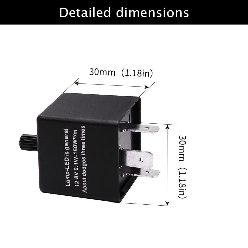 3Pin Car LED Light Flasher Relay Turn Signal Rate Control Blinker Relay For Automobile Lamp Tool Accessories