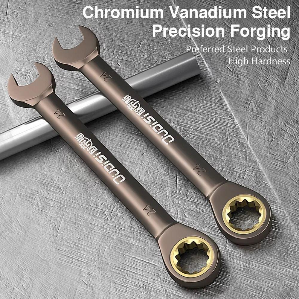 1Pcs Hardware Hand Tool Ratchet Wrench With Multiple Size Plum Spanner Two-way Quick Wrench