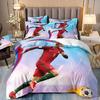 Bettbezug Luxuriös Fußballstar Cri-stiano Ronaldo Druck Bettwäsche Set Bettbezug Bett Jugend Kinder Mädchen Jungen Geburtstagsgeschenk