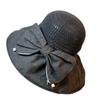 Accommodate Bow Can Sun Block Hat Spring Summer Outdoor Womens Fisherman Hat