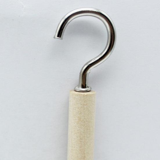 Pet Bird Parrot Wood Bell Stand Holder Hanging Swing Cage Molar Play Chew Toy