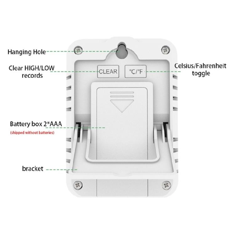Accurate Room Thermometers Hygrometer Double Display Humidity Temperature Sensor Battery Operated For Living Room Office