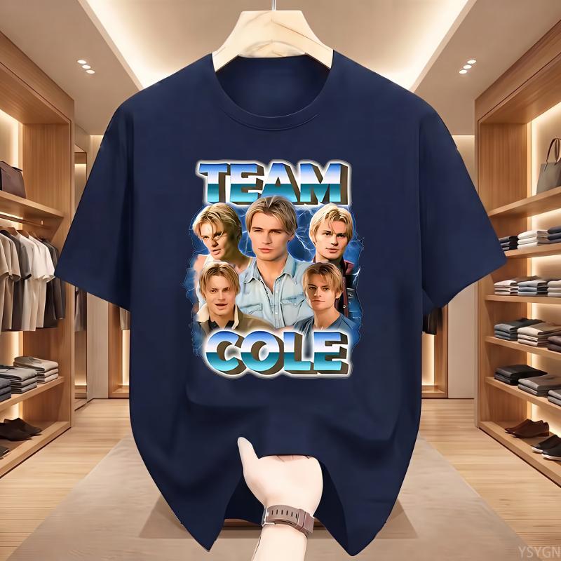 Team Cole Walter Magliette Grafiche Vintage Unisex Moda Unisex 100% Cotone Maglietta Manica Corta Oversize Ampia Magliette Streetwear