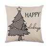 New Christmas Pillow Printed Simple Holiday Pillow Cover Home Sofa Pillow Pillowcase Cushion