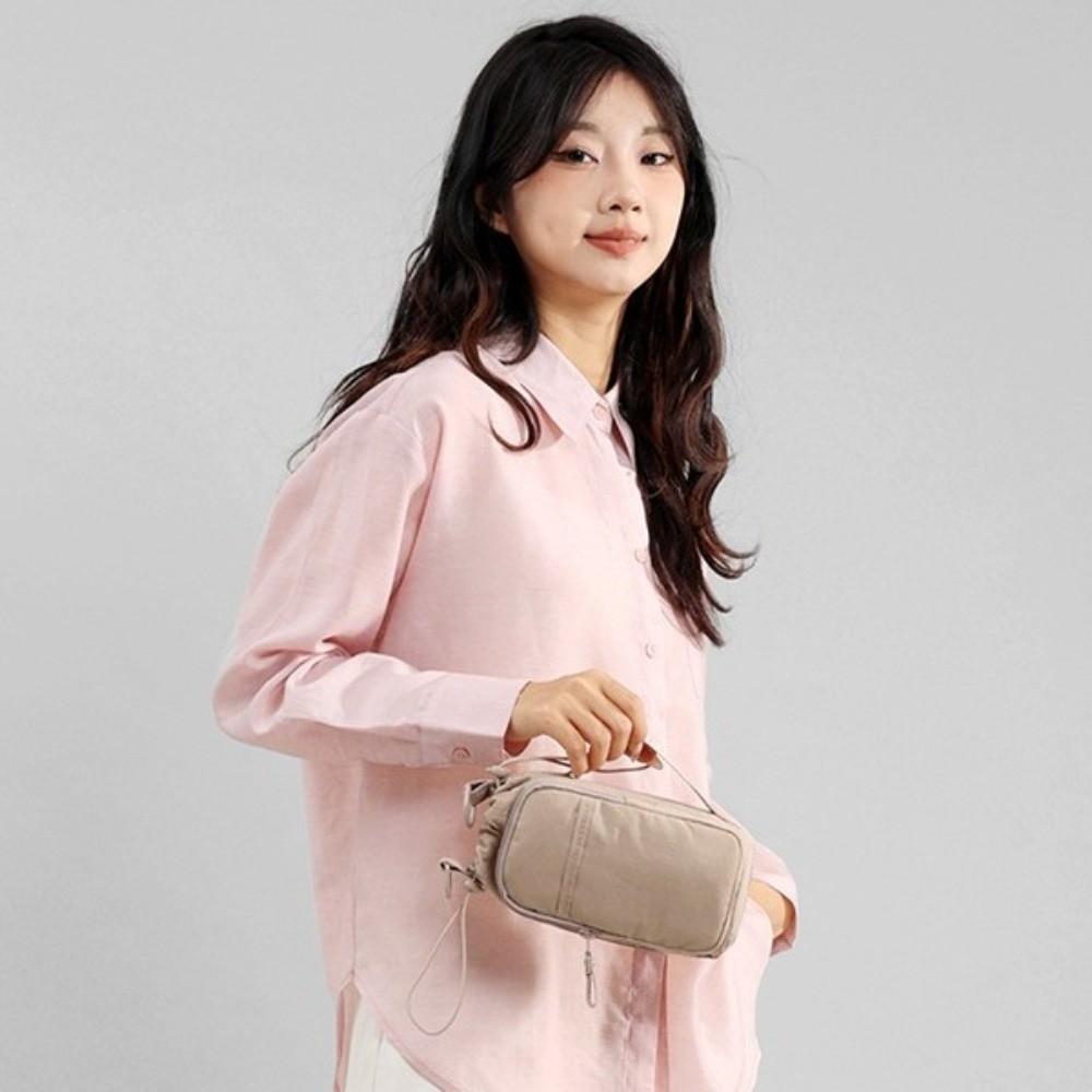 Large Capacity Crossbody Phone Pouch Nylon Women's Fitness Bag Water Bottle Storage Bag  Unisex