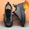 Fashionable and Versatile Snow Boots for Men, Winter Plush Warm High Top Cotton Shoes, Outdoor Non Slip Workwear Boots
