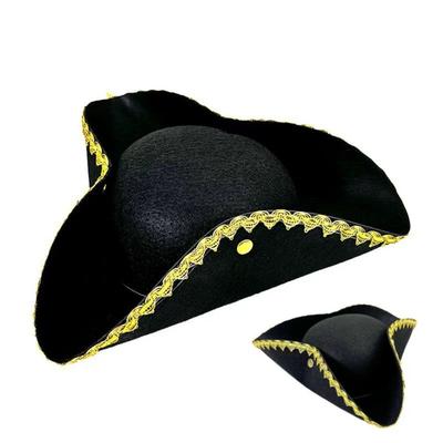 Performance Scénique Cosplay Chapeau de Pirate Chapeau Jack Chapeau Tricorne Adulte Chapeau de Capitaine Halloween Hommes Femmes