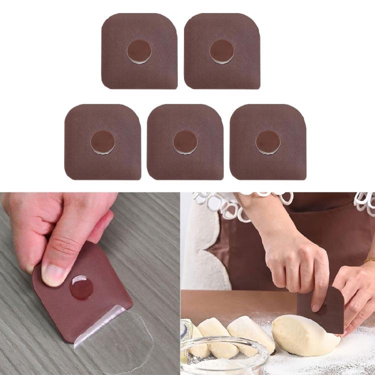 5pcs Dough Scraper Plastic Pastry Choppers Dough Bowl Spatulas Kitchen Tool
