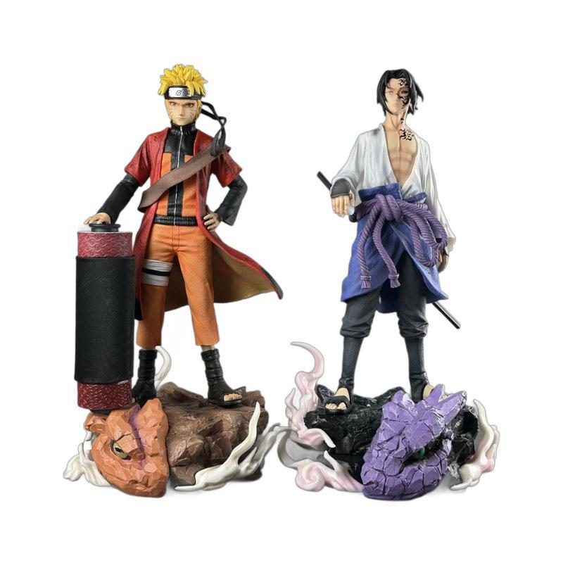 Sasuke Curse Mark & Sage Naruto Scroll Anime Figure Model