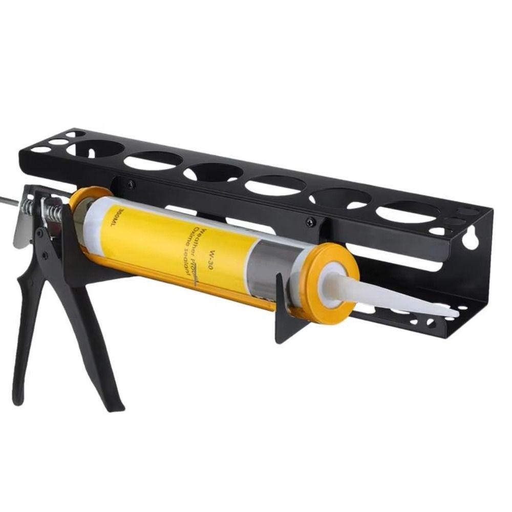 Sturdy Metal Grease Tube Rack Large Capacity Sealant Organizer Rack New Caulking Tool Organizer