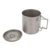 Camping Coffee Mug Foldable Handle Portable Humanized Design Aluminum Alloy Large Capacity Outdoor Cooking Mug