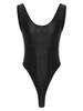 Mens Glossy Backless Bodysuit Leotard Underwear One-piece Swimsuit for Yoga Sports Fitness Swimming Clothes
