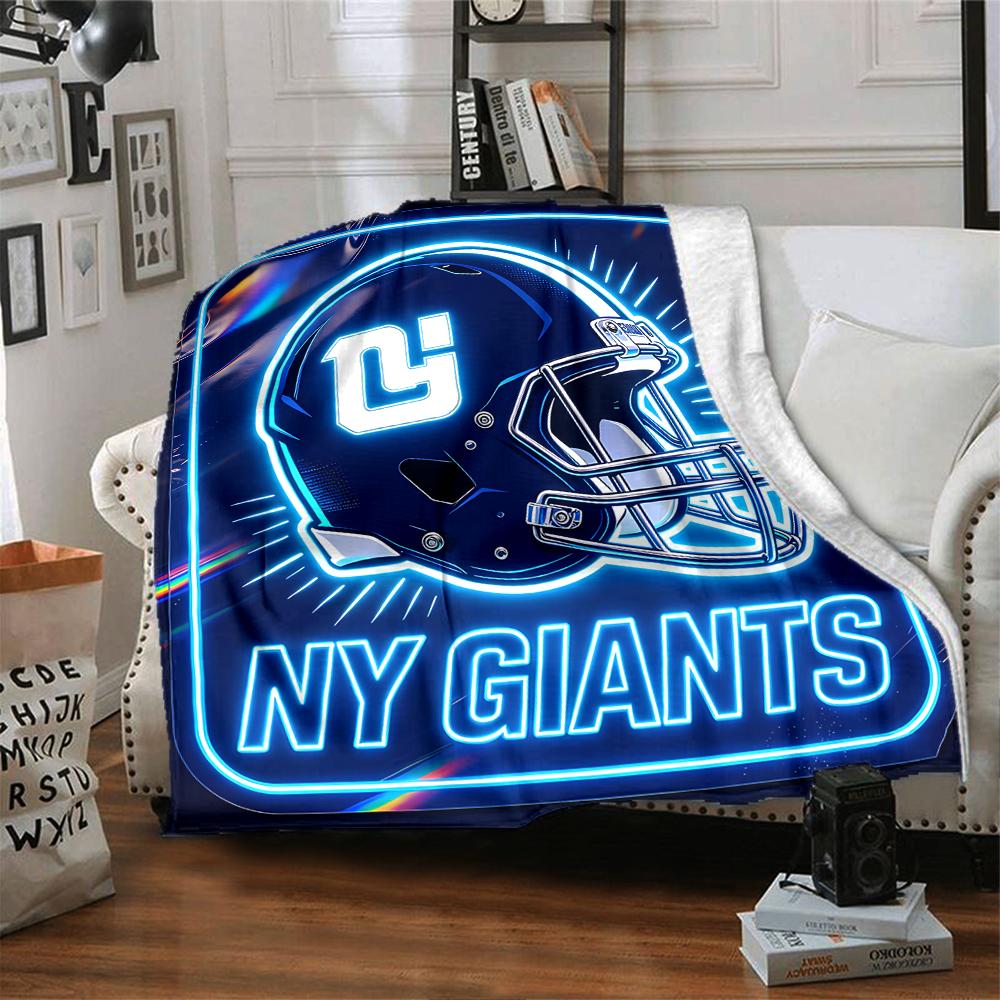 1pc Blanket - New York Giants logo Print Design,Lightweight Blanket for Sofa,Bed- Soft &Warm,Gift for All Seasons