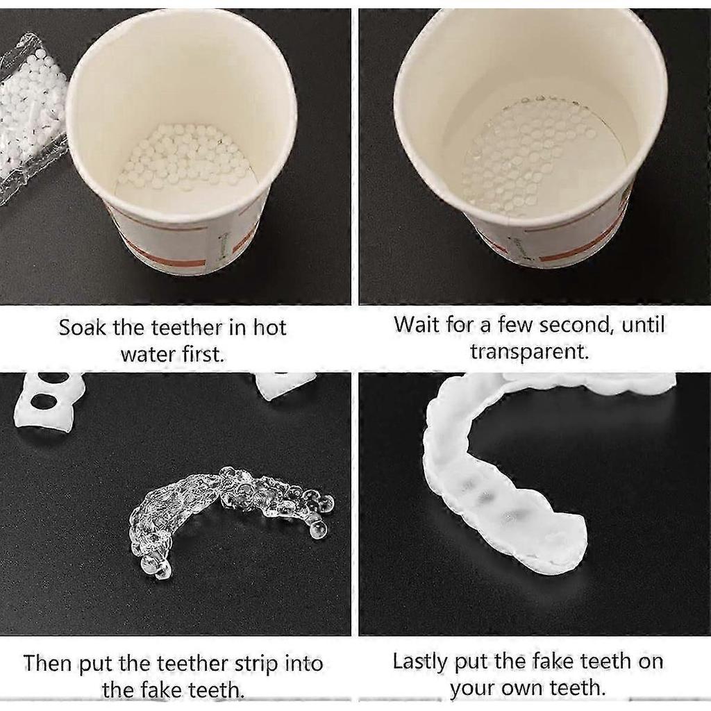 Veneers Fake Teeth for Missing Teeth Instant Smile Whitening Cosmetic Tooth Cover Set
