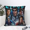 S-Steve Harrington Bootleg Pillowcase - Soft Polyester, Zipper Closure, Stranger Cushion Cover For Car & Home Decor