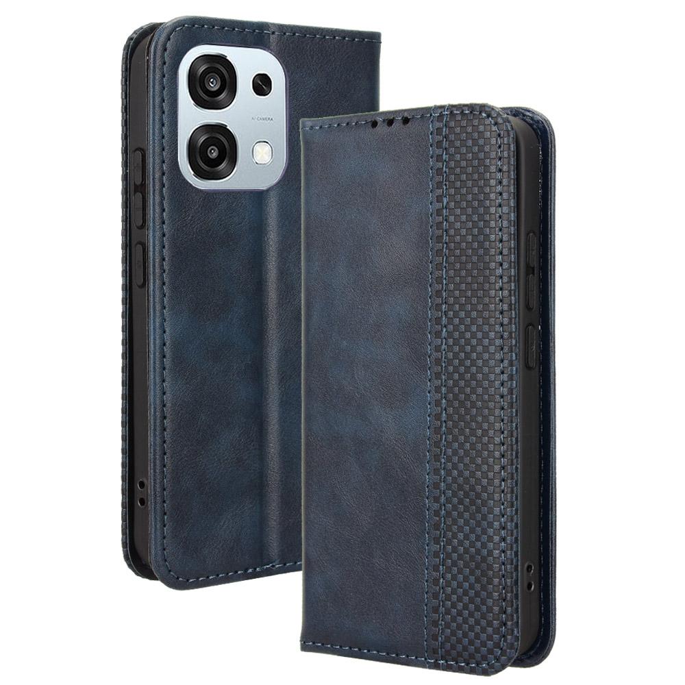Leather Case for Oppo A6 Pro 4G/A6 Pro 5G/F31 5G Wallet Stand Retro Texture Phone Cover