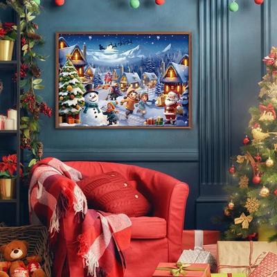 Advent Calendar 2025 Jigsaw 24 Days 1008 Pieces Christmas Advent Calendar Puzzle Family Game Night Parent-Child Interactive