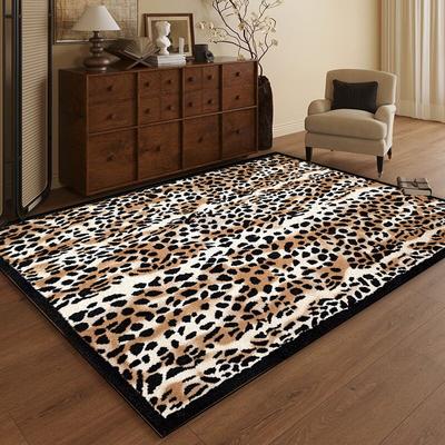 European Leopard High-grade Carpet Living Room Home Decoration Leisure Sofa Large Area Rugs Bedroom Bedside Non-slip Floor Mat