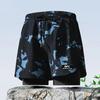 Schnelltrocknende Herren Badehose L-5XL Erwachsene Doppellagige Badehose Strand