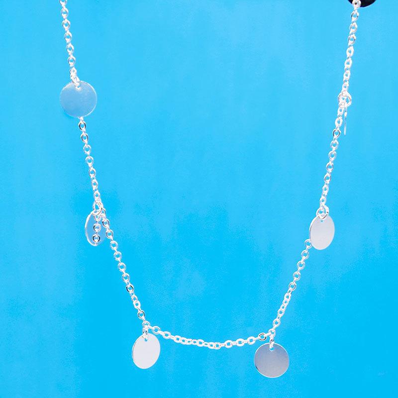 Europe, America, Simple Double-layer Stacked Back Chain Love Necklace Female, Harajuku Hip-hop Peach Heart Necklace