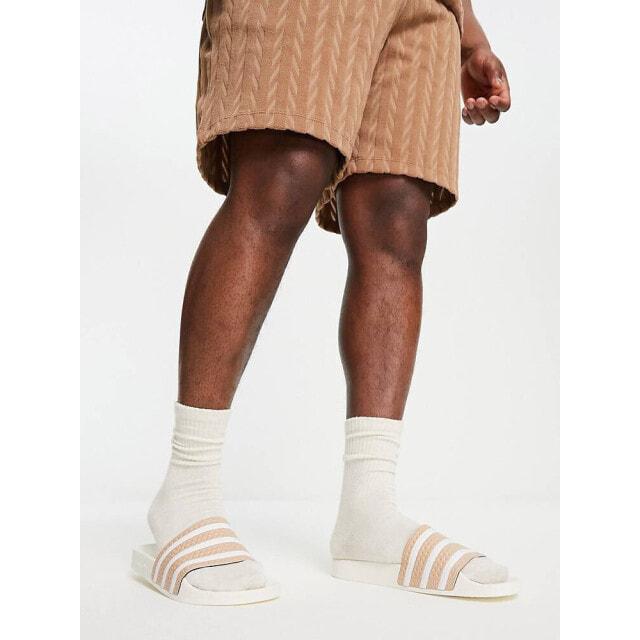 

Бело-песочные шлепанцы adidas Originals Adilette